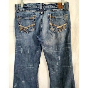 BUCKLE BKE Sabrina Stretch Low Rise Boot Cut Denim Jeans Size-28x31.5 All Cotton
